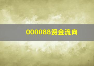 000088资金流向