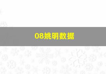 08姚明数据