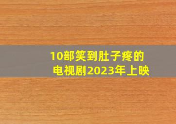 10部笑到肚子疼的电视剧2023年上映