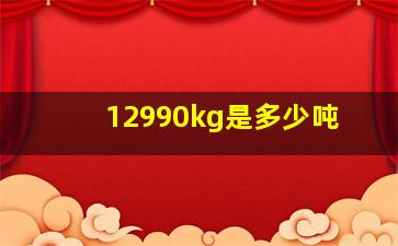 12990kg是多少吨