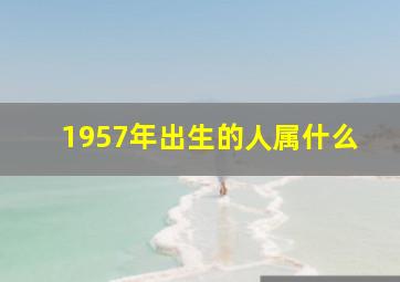 1957年出生的人属什么