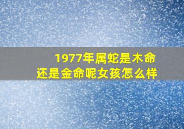 1977年属蛇是木命还是金命呢女孩怎么样