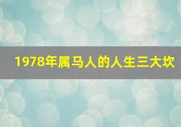 1978年属马人的人生三大坎