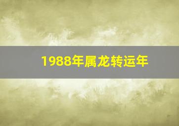 1988年属龙转运年