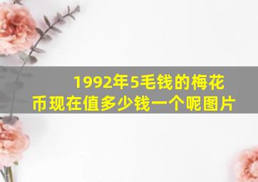 1992年5毛钱的梅花币现在值多少钱一个呢图片