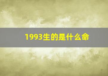 1993生的是什么命