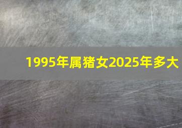 1995年属猪女2025年多大