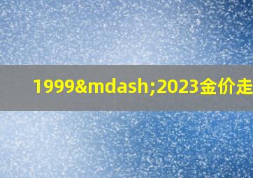 1999—2023金价走势图