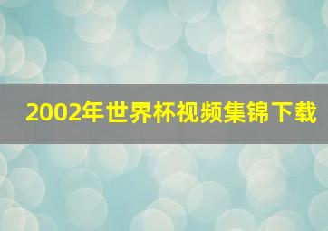 2002年世界杯视频集锦下载