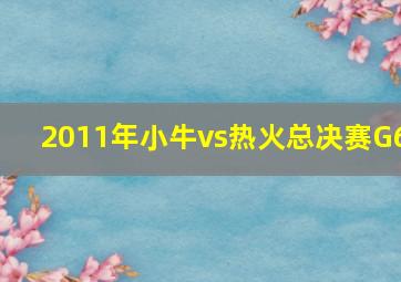 2011年小牛vs热火总决赛G6