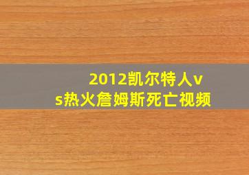 2012凯尔特人vs热火詹姆斯死亡视频