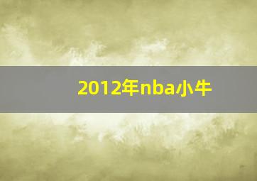 2012年nba小牛