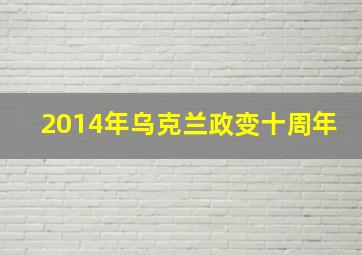 2014年乌克兰政变十周年