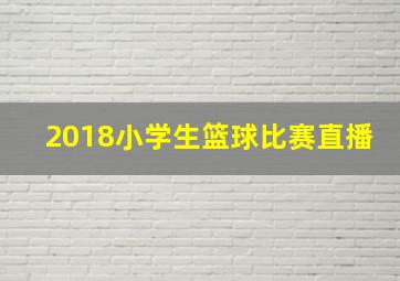 2018小学生篮球比赛直播