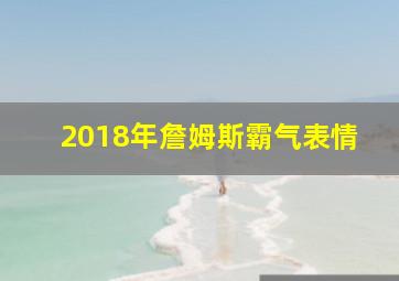 2018年詹姆斯霸气表情