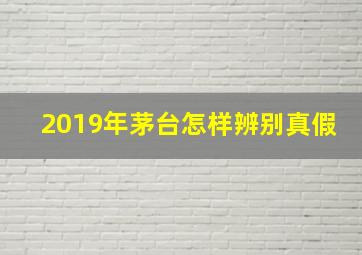 2019年茅台怎样辨别真假