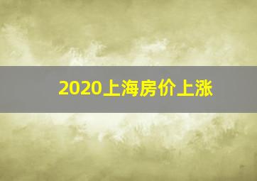 2020上海房价上涨