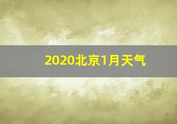 2020北京1月天气