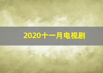 2020十一月电视剧