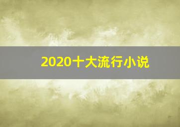 2020十大流行小说