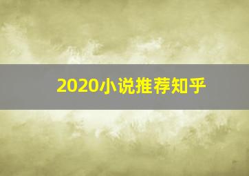 2020小说推荐知乎