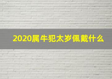 2020属牛犯太岁佩戴什么