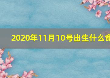 2020年11月10号出生什么命