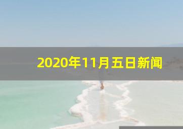 2020年11月五日新闻