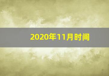 2020年11月时间