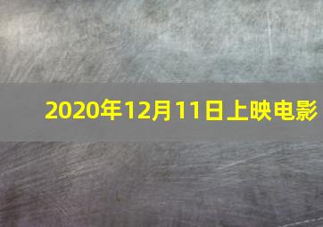 2020年12月11日上映电影