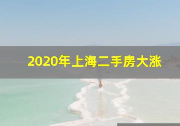 2020年上海二手房大涨