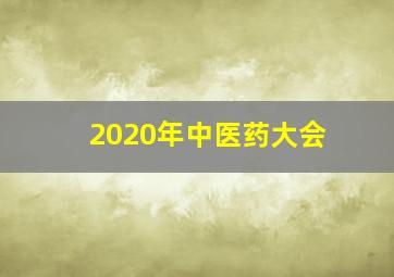 2020年中医药大会