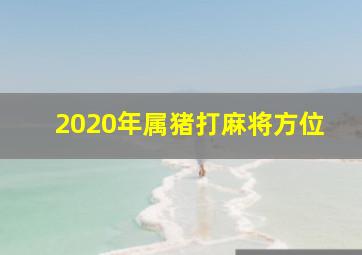 2020年属猪打麻将方位