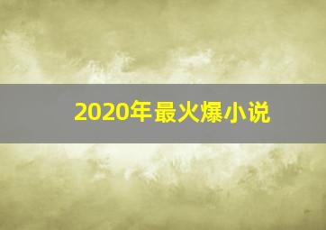 2020年最火爆小说