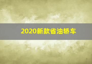 2020新款省油轿车