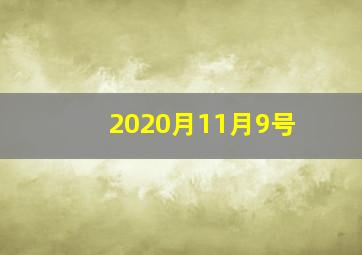 2020月11月9号