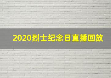 2020烈士纪念日直播回放