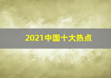 2021中国十大热点