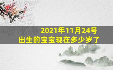 2021年11月24号出生的宝宝现在多少岁了