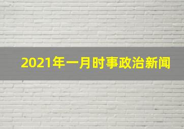 2021年一月时事政治新闻