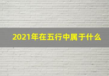 2021年在五行中属于什么