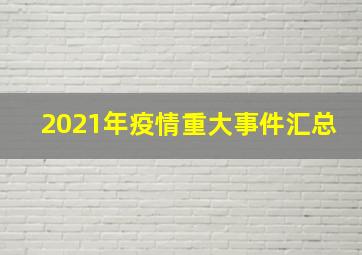 2021年疫情重大事件汇总