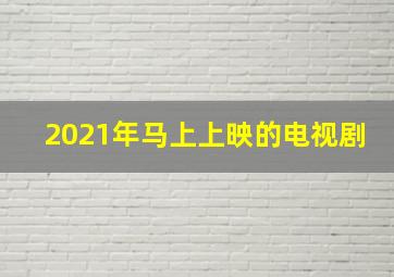 2021年马上上映的电视剧