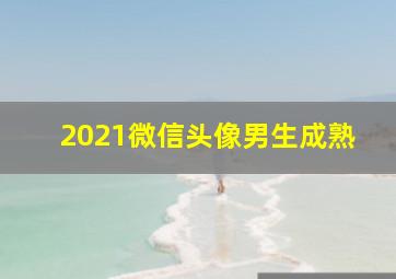 2021微信头像男生成熟