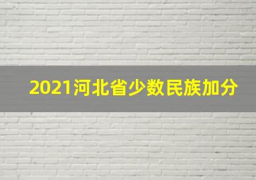 2021河北省少数民族加分