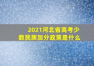 2021河北省高考少数民族加分政策是什么