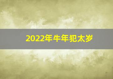 2022年牛年犯太岁