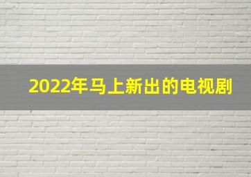 2022年马上新出的电视剧