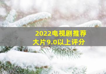 2022电视剧推荐大片9.0以上评分