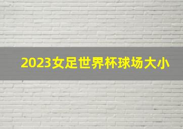 2023女足世界杯球场大小